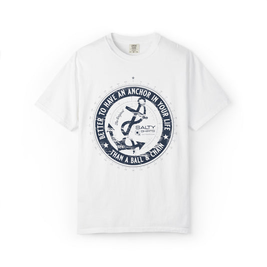 Anchor Over Ball & Chain T-Shirt — Nautical Freedom Tee