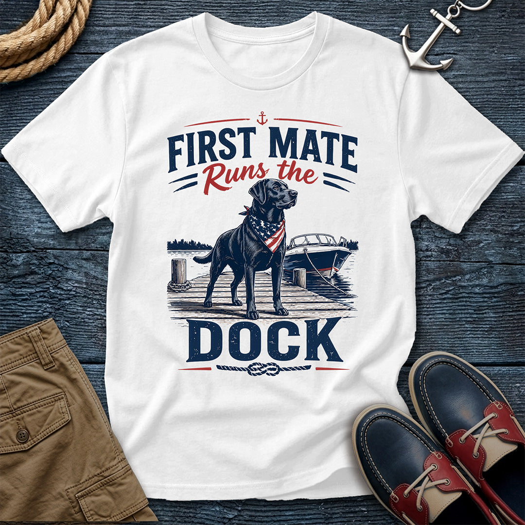 First Mate Runs the Dock T-Shirt