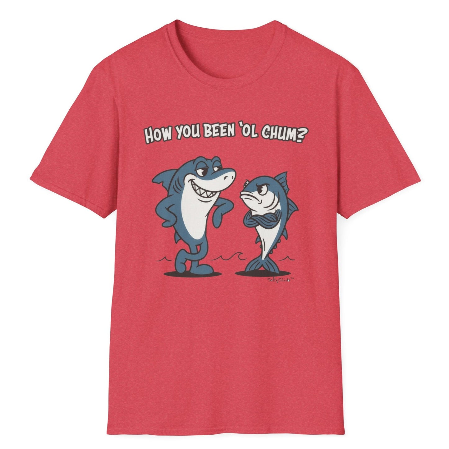 Shark and Tuna on Coral shirt