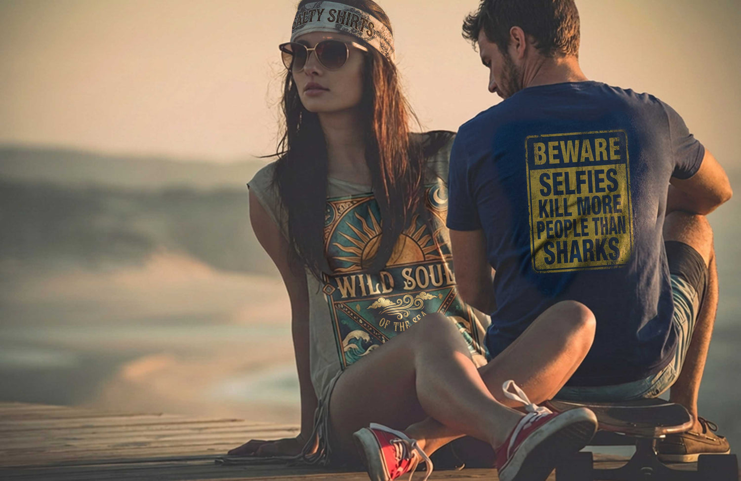 Salty Shirts™ Art & Design Logo Dancing Fish