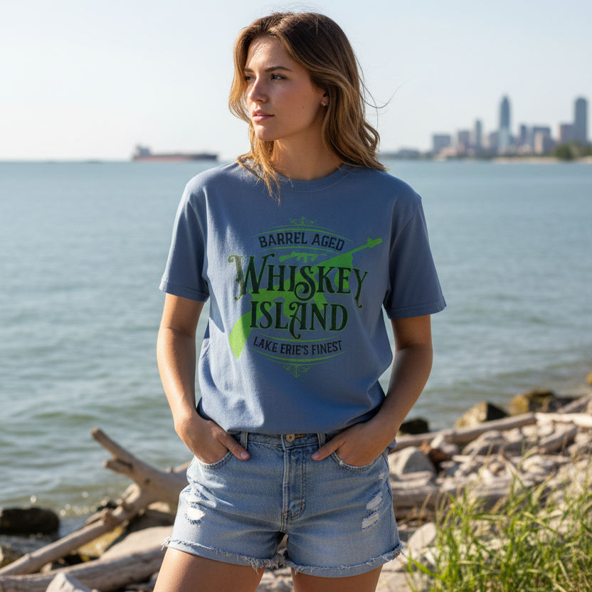Whiskey Island Barrel Aged Tee | Lake Erie's Finest