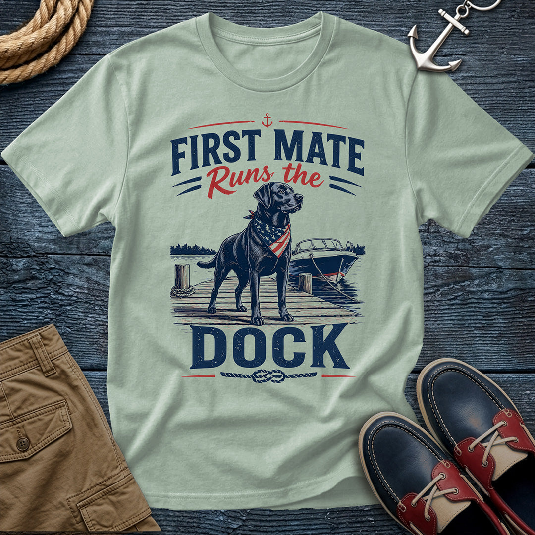 First Mate Runs the Dock T-Shirt