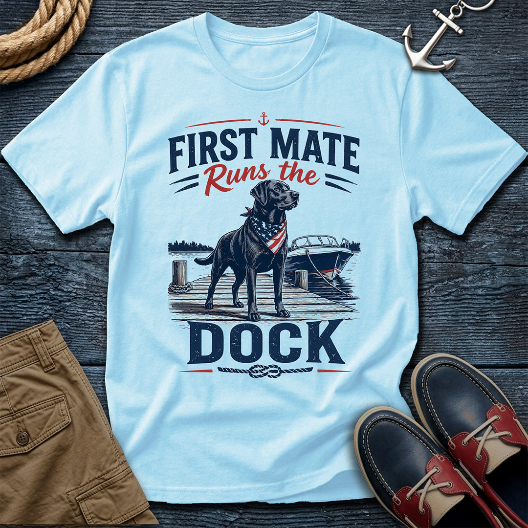 First Mate Runs the Dock T-Shirt