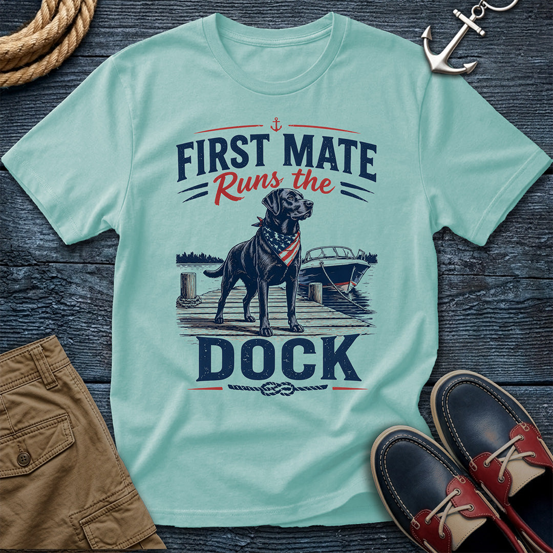 First Mate Runs the Dock T-Shirt