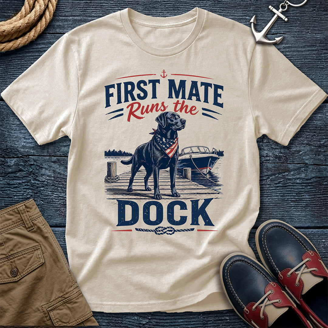 First Mate Runs the Dock T-Shirt