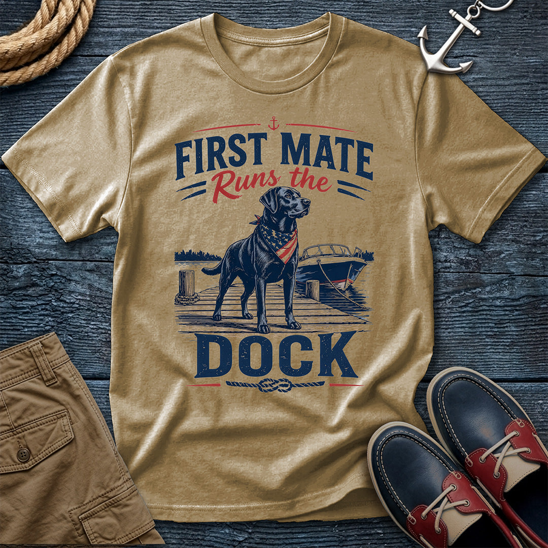 First Mate Runs the Dock T-Shirt