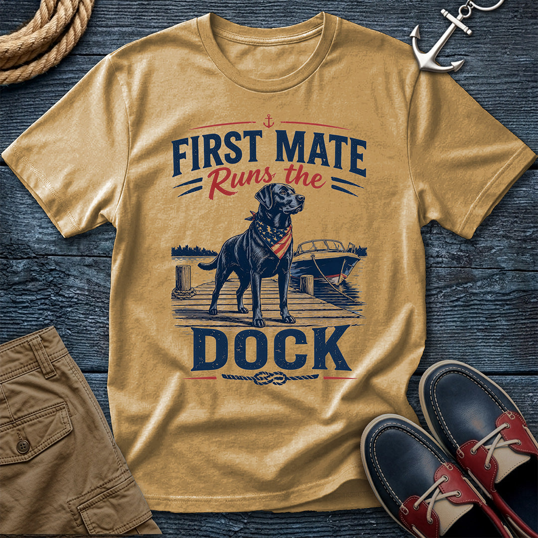 First Mate Runs the Dock T-Shirt