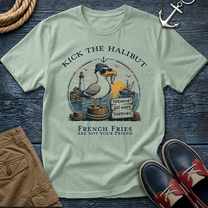 Kick The Halibut — Seagull Trending Sardines Shirt