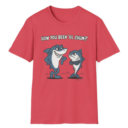 Shark and Tuna on Coral shirt