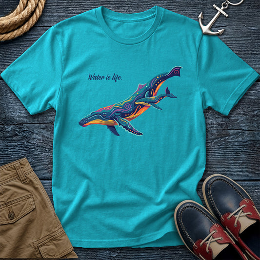 Water is Life Humpback Whale Tee