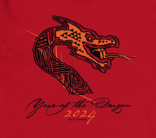 Year of the Dragon Long Sleeve T-shirt  Red