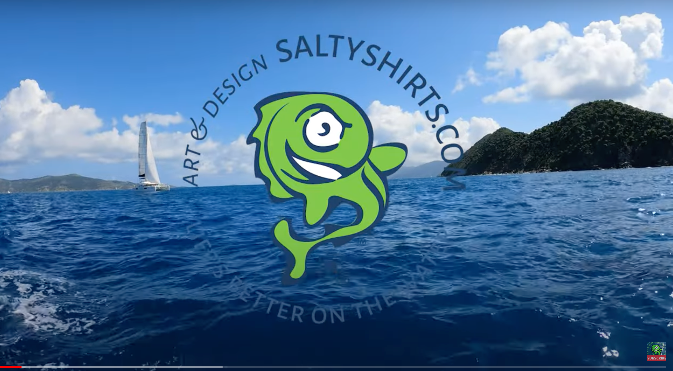 Load video: Salty Shirts in the BVI