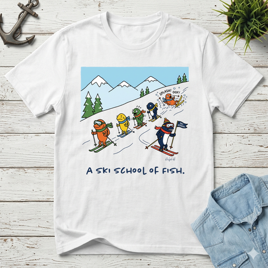 Ski School Of Fish T-Shirt