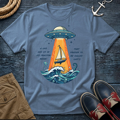 UFO Sailboat Abduction Tee