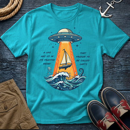 UFO Sailboat Abduction Tee