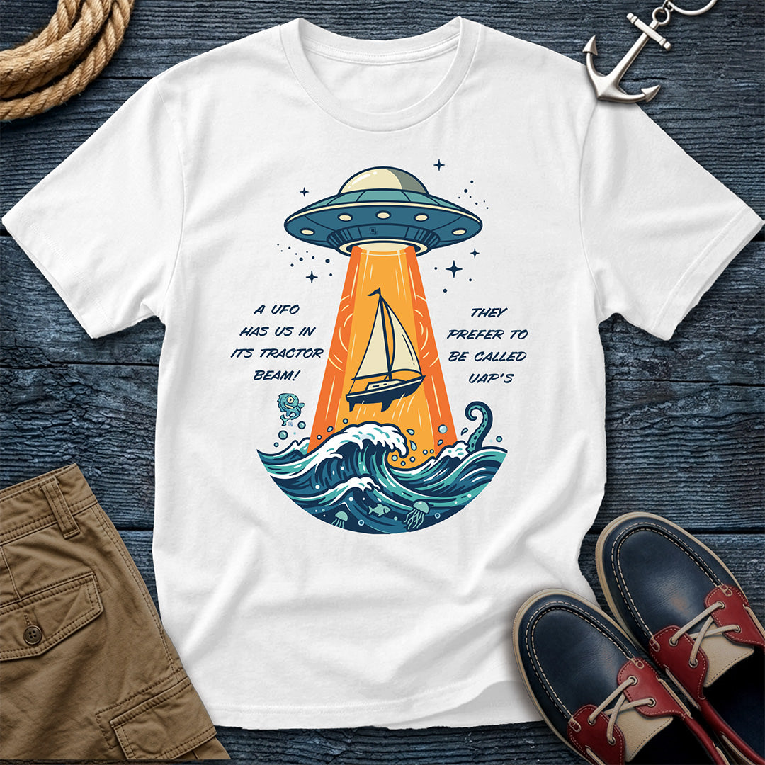 UFO Sailboat Abduction Tee