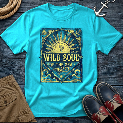 Wild Souls of the Sea Anchovies Graphic Tee – Lagoon Blue | Comfort Colors 1717"