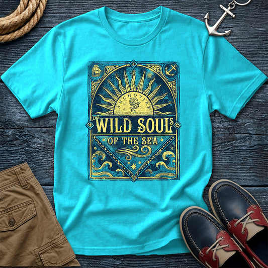 Wild Souls of the Sea Anchovies Graphic Tee – Lagoon Blue | Comfort Colors 1717"