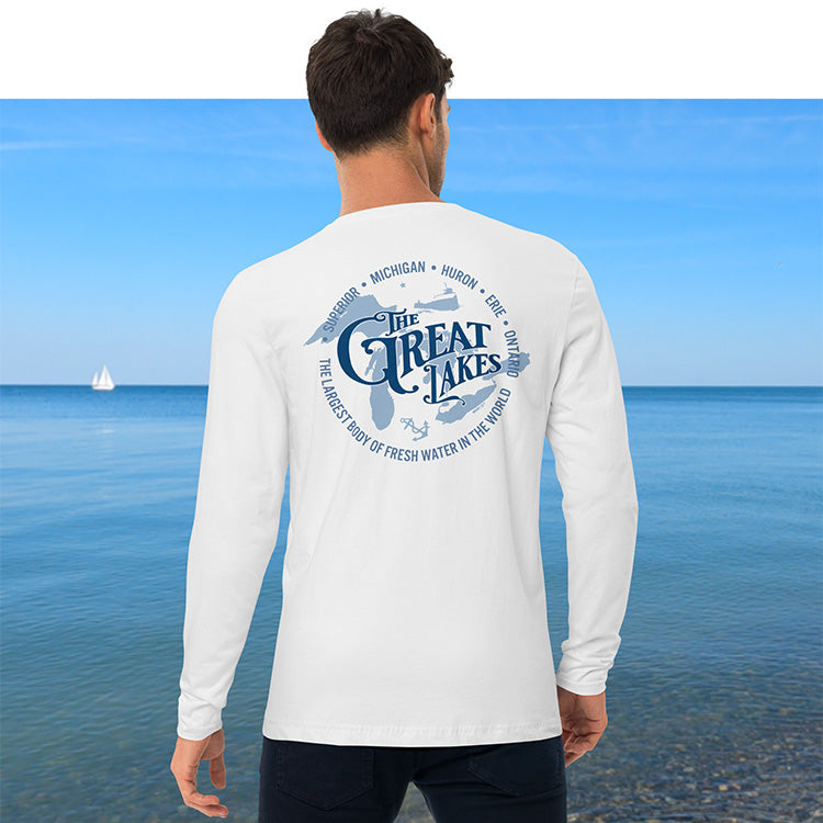 The Great Lakes: Long Sleeve Fitted Crew