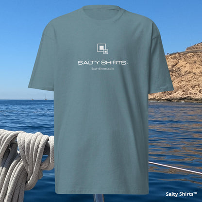 Salty Shirts Trident Logo Men's premium heavyweight tee