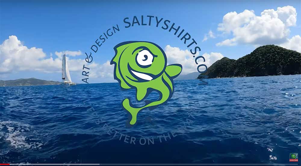 Load video: Some of the crew enjoying the Salty Shirts Lifestyle on the Sailing vessel &quot;Fun Shway&quot;.
