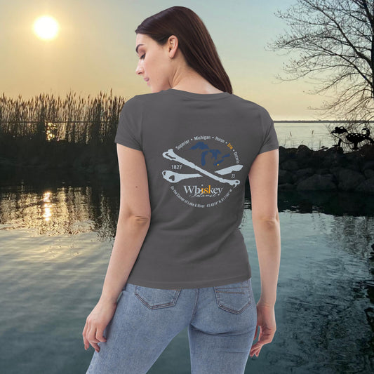 Whiskey Island On the Map Women's fitted eco tee