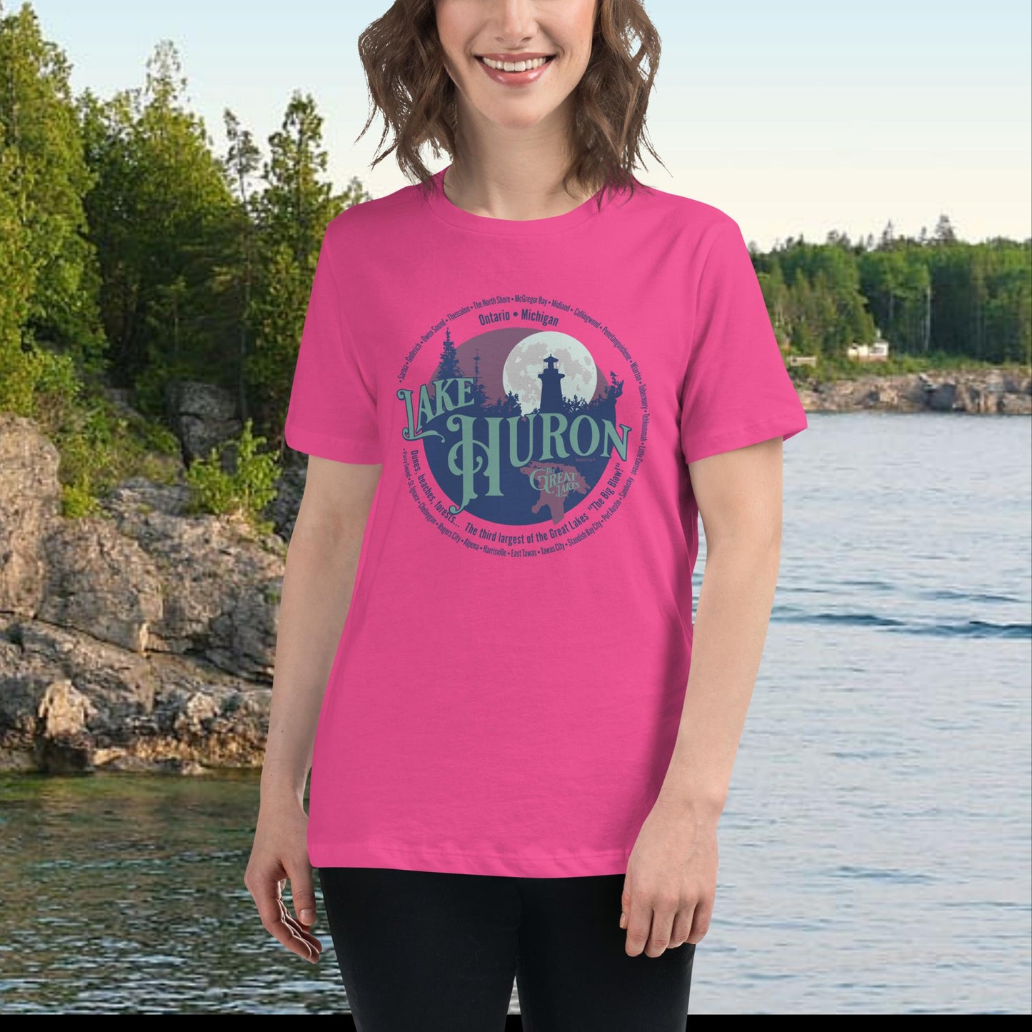 Lake Huron Women's Relaxed T-Shirt