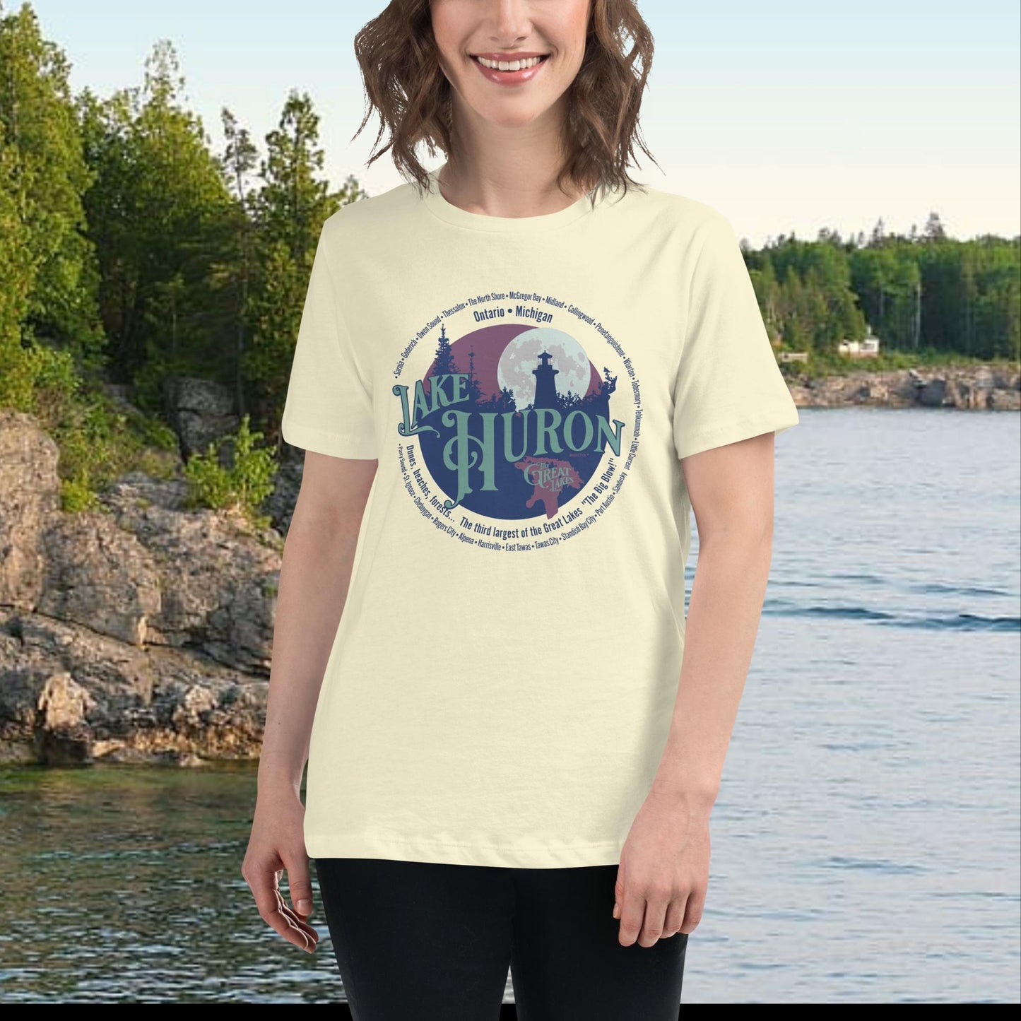 Lake Huron Women's Relaxed T-Shirt