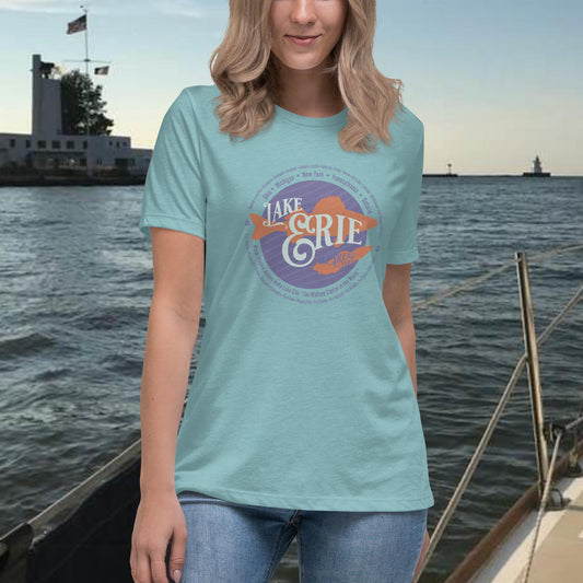 Lake Erie Walleye Capital of the World Women's Relaxed T-Shirt