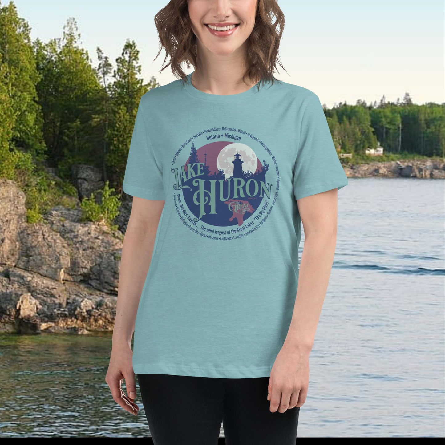 Lake Huron Women's Relaxed T-Shirt