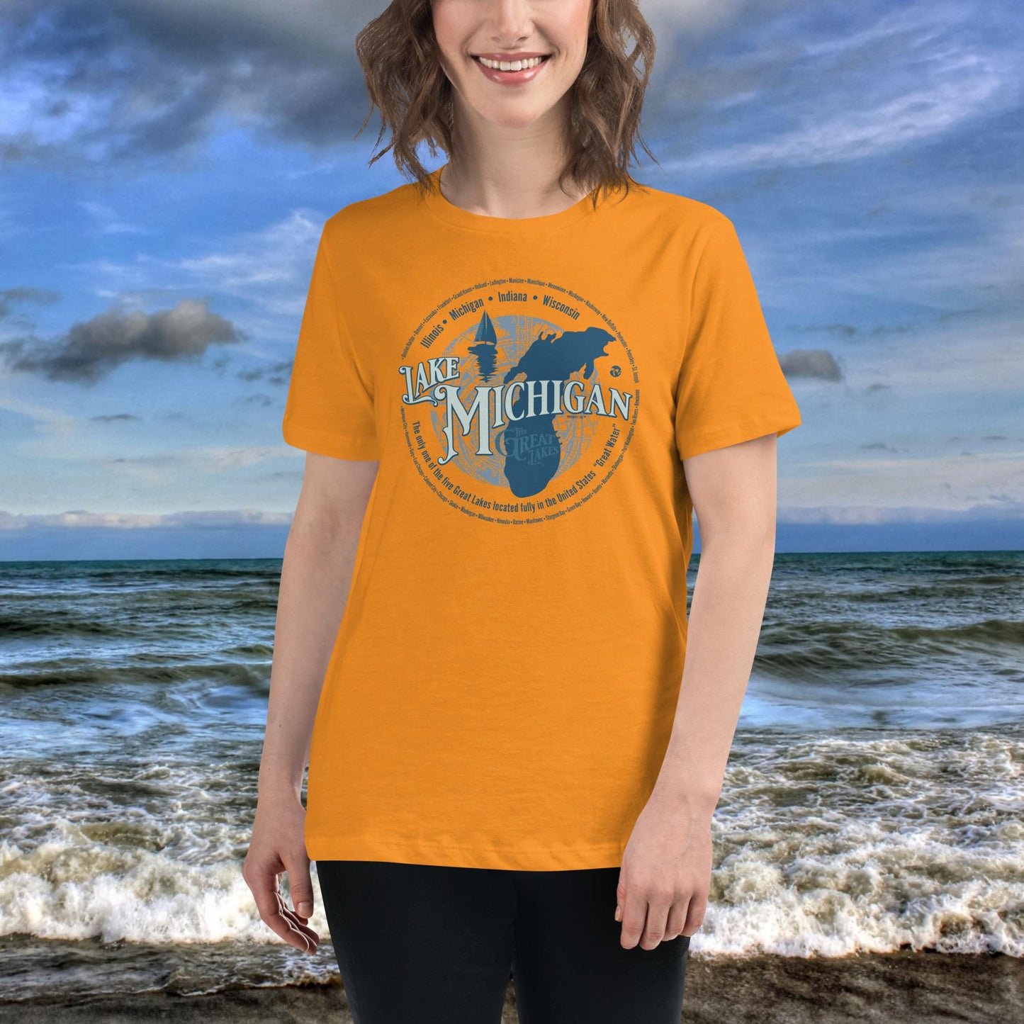 Lake Michigan Women's Relaxed T-Shirt