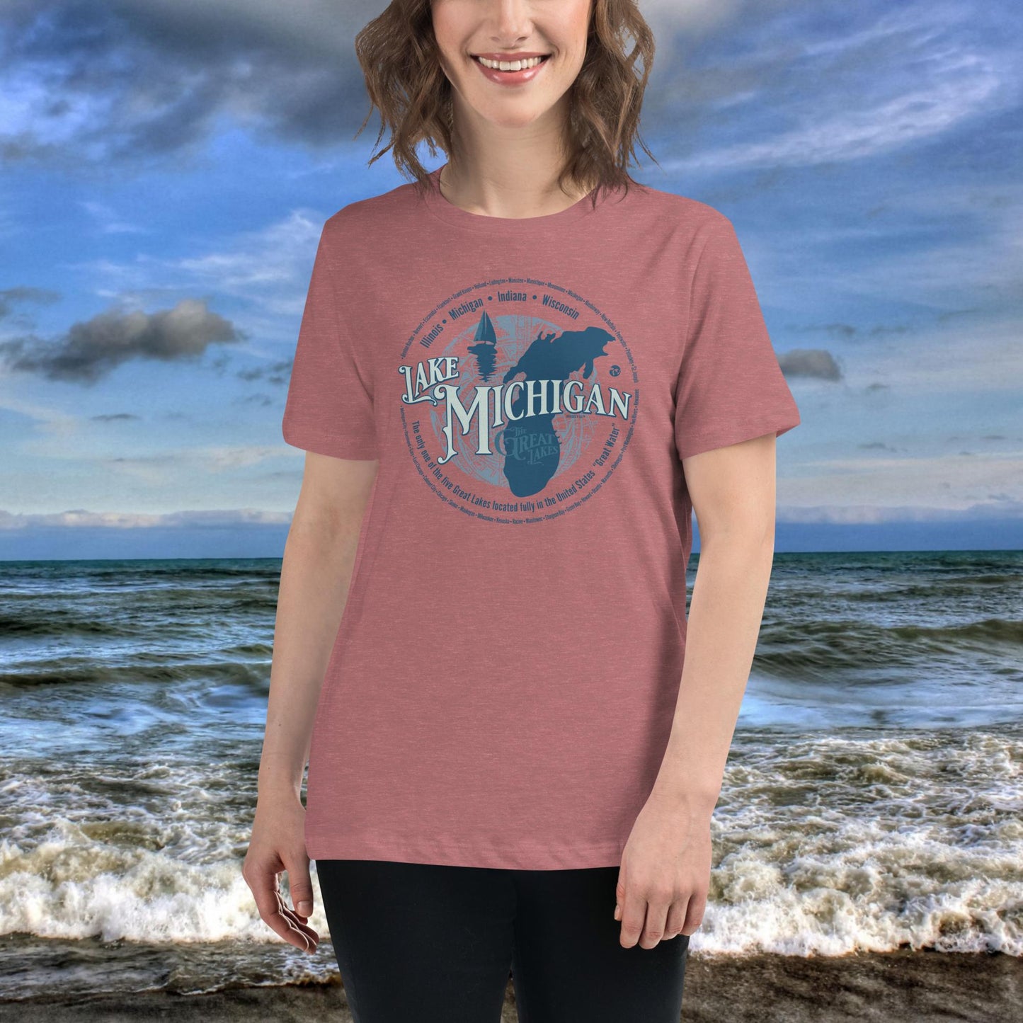 Lake Michigan Women's Relaxed T-Shirt