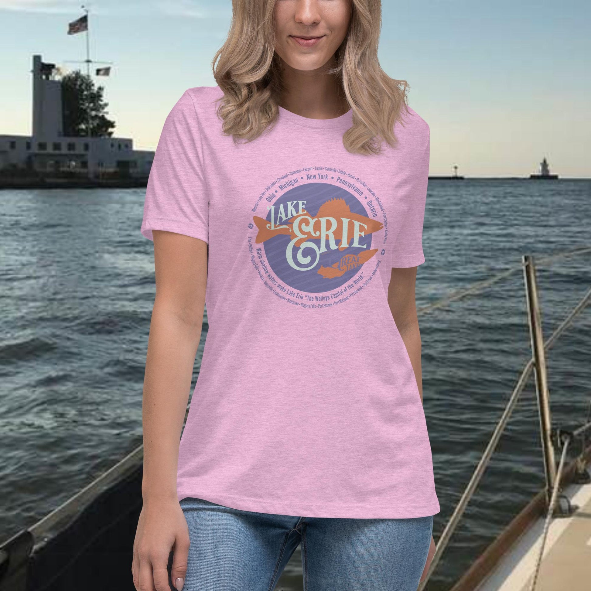 Lake Erie Walleye Capital of the World Women's Relaxed T-Shirt