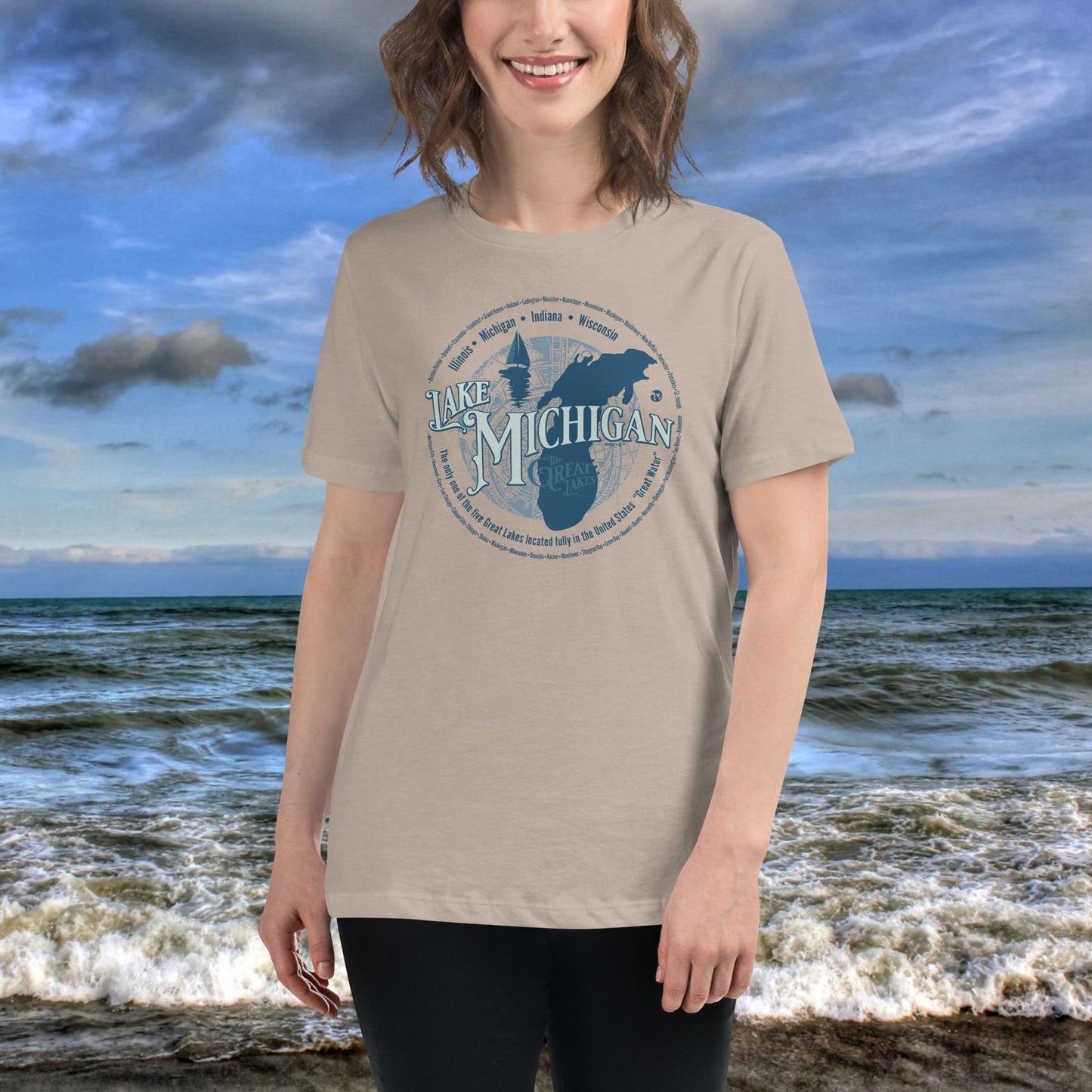 Lake Michigan Women's Relaxed T-Shirt