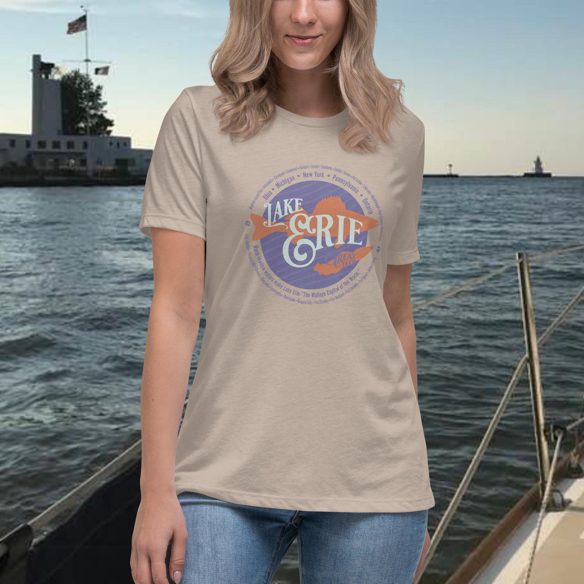 Lake Erie Walleye Capital of the World Women's Relaxed T-Shirt