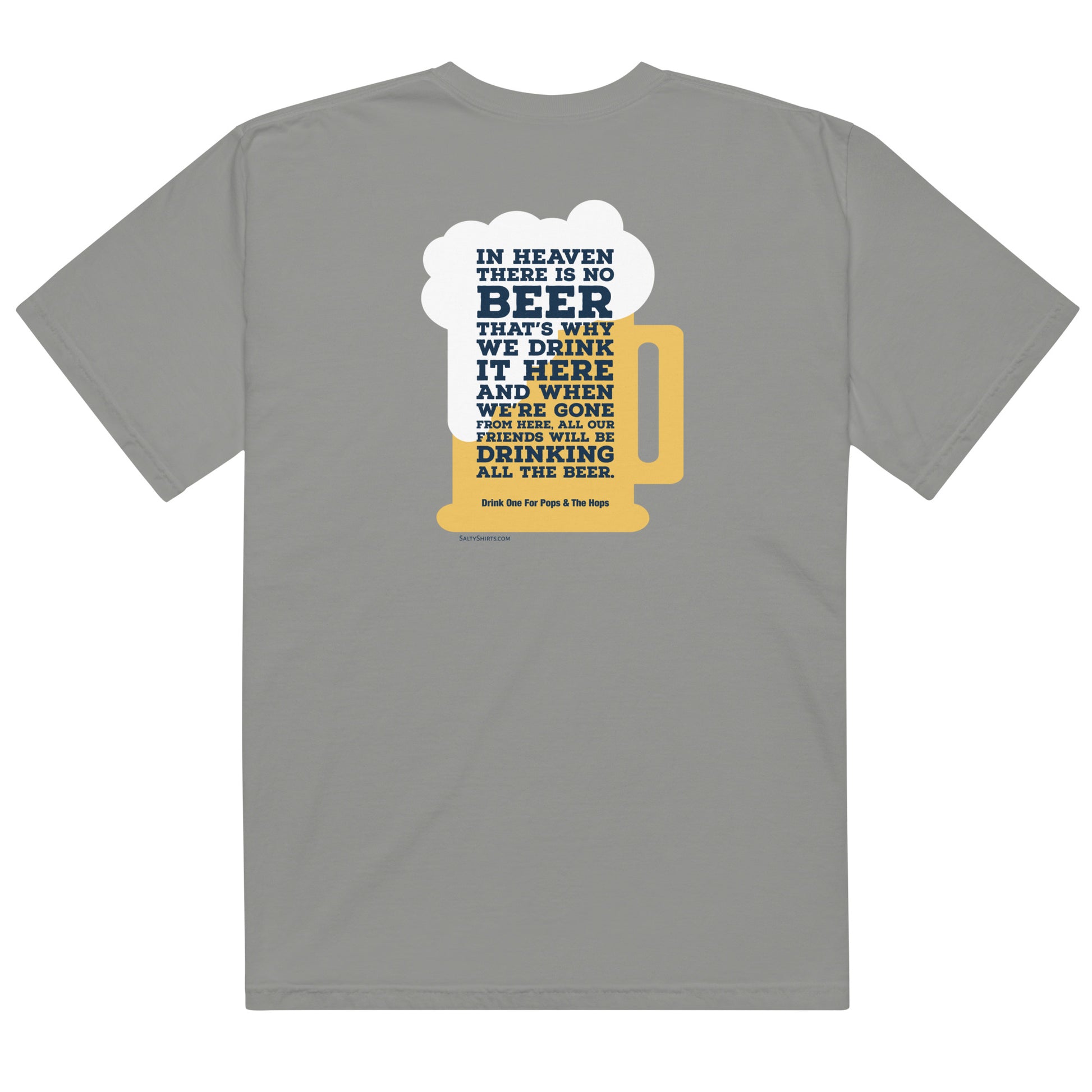 'In Heaven There is No Beer' Men's garment-dyed heavyweight t-shirt 