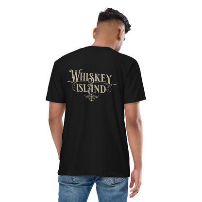 Whiskey Island, Front & Back: Men's premium heavyweight tee