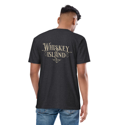 Whiskey Island, Front & Back: Men's premium heavyweight tee