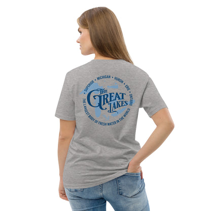 The Great Lakes  Unisex organic cotton t-shirt