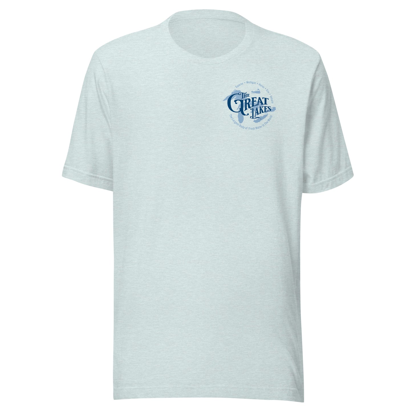 The Great Lakes Iconic Unisex T-shirt Pocket Logo Front