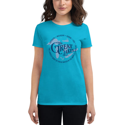 The Great Lakes: Women's short sleeve t-shirt