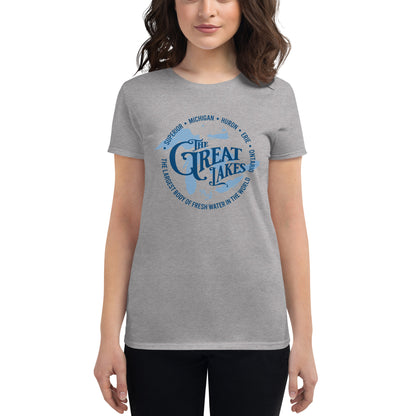 The Great Lakes: Women's short sleeve t-shirt