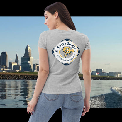 Salty Shirts™ Beer Buoy Women's fitted eco tee