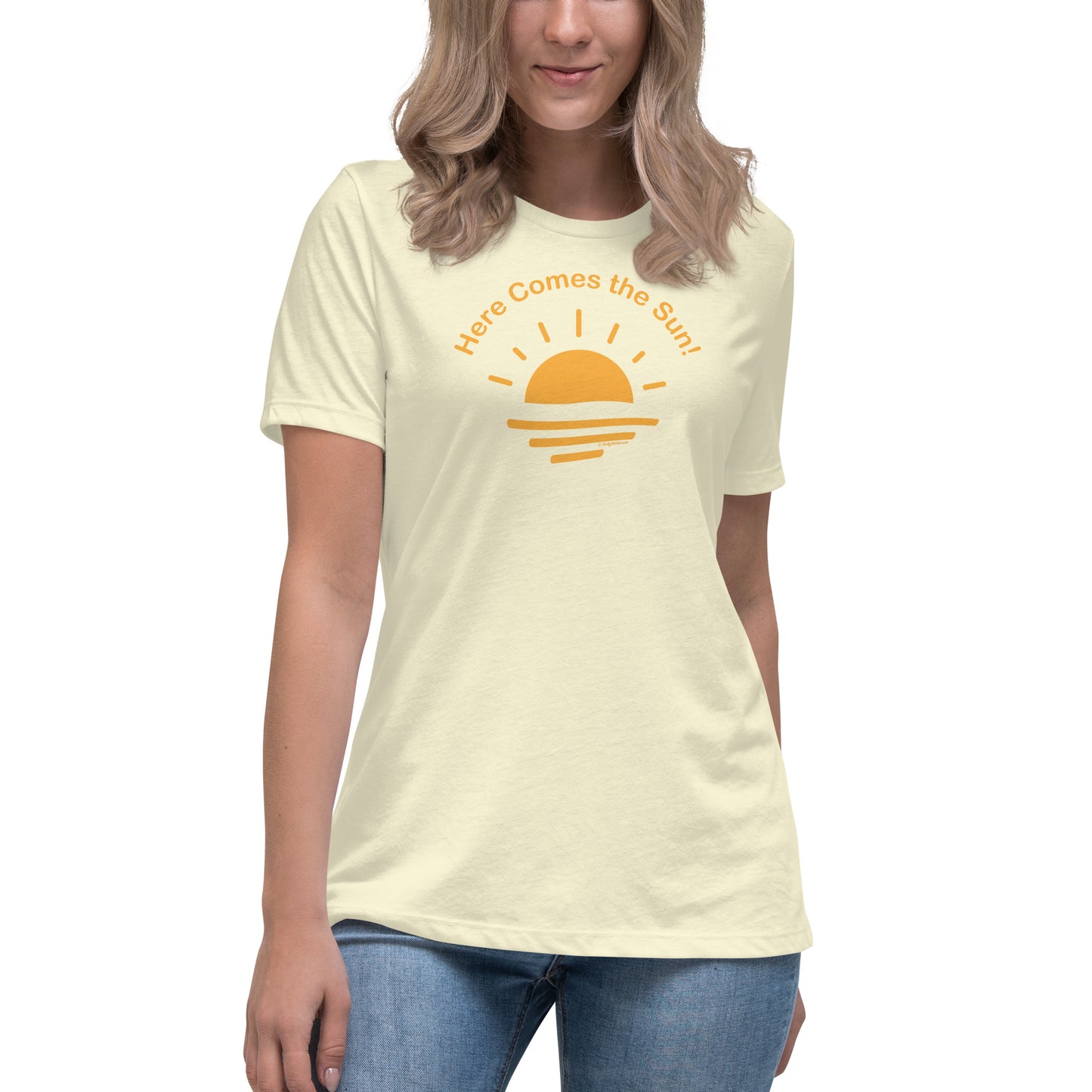 Here Comes the Sun -Women's Relaxed T-Shirt citron